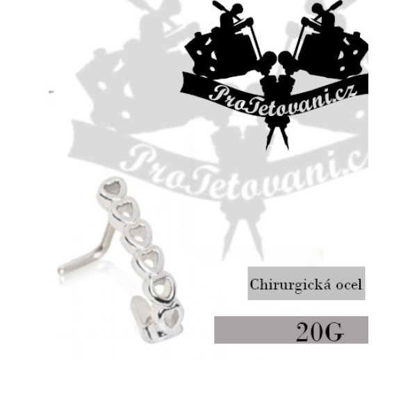 Piercing nosovka Srdce
