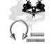 Piercing podkova Titanium Horseshoe 