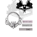 Piercing Septum kroužek Rich Royal Ornament