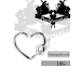Piercing Silver Hearth do ucha