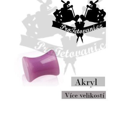 Plug akrylový fialový