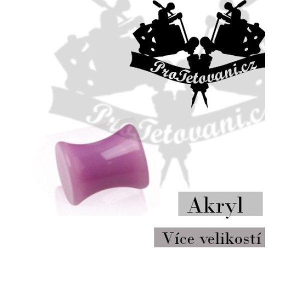 Plug akrylový fialový