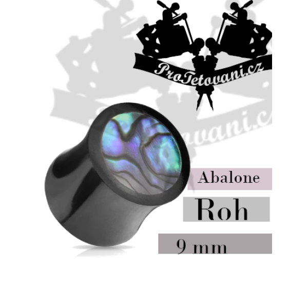 Plug Buffalo Horn Abalone