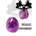 Plug Slza přírodní kámen Purple Ametyst