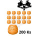 Plastové kalíšky na tetovací barvu DARUMA DOLLS Orange 200 Ks Plastové kalíšky na tetovací barvu DARUMA DOLLS Orange 200 Ks