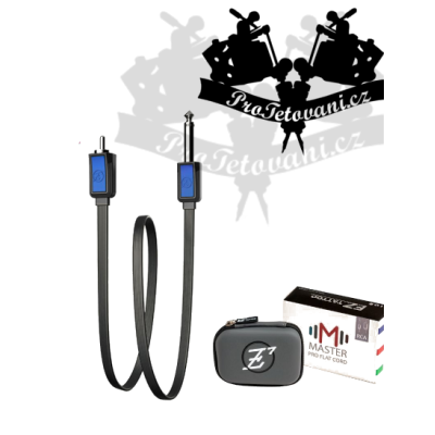 Plochý RCA kabel EZ Master Flat v pouzdře BLUE