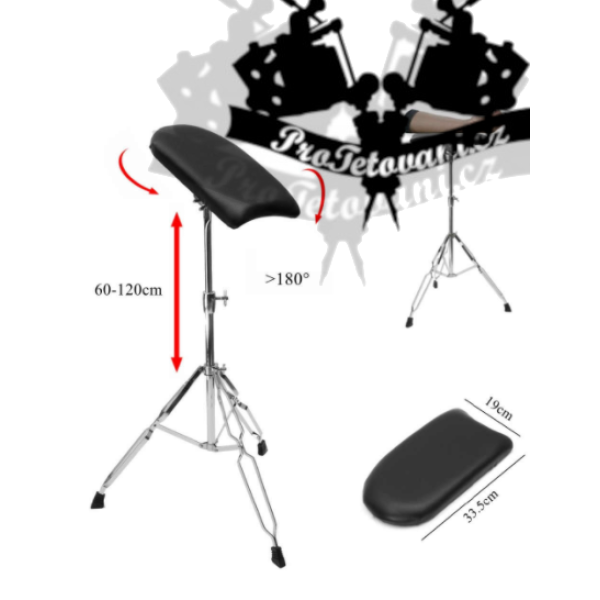 Područka stojan pod ruku na tetování stříbrná