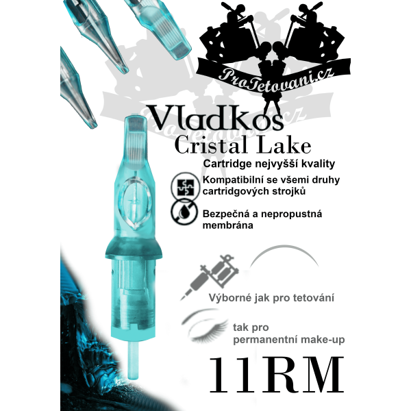 Prémiová tetovací cartridge VLADKOS CRISTAL LAKE 11RM