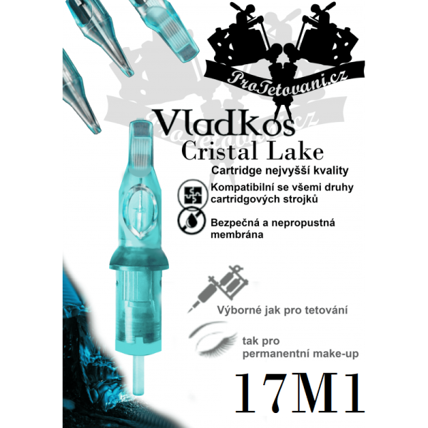 Prémiová tetovací cartridge VLADKOS CRISTAL LAKE 17M