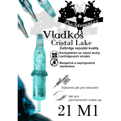 Prémiová tetovací cartridge VLADKOS CRISTAL LAKE 21M
