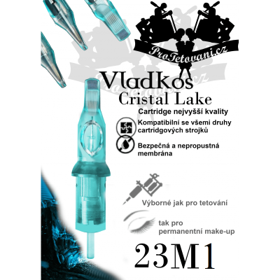 Prémiová tetovací cartridge VLADKOS CRISTAL LAKE 23M