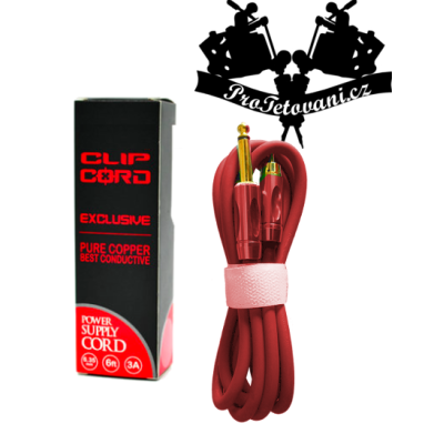 Prémiový RCA cord silikonový hrubý red