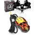 Prémiový tetovací pedál funky skull Dark soul