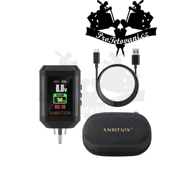 Přenosná dobíjecí baterie Ambition Mini RCA Black