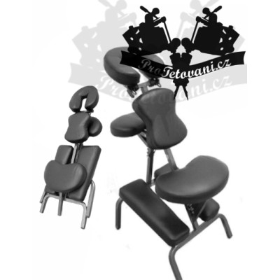 Přenosné tetovací a masážní křeslo EASY BODY BLACK