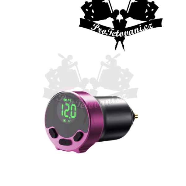 Přenosný napájecí adaptér Mini Led Screen PINK