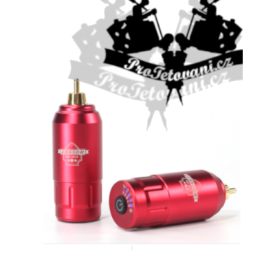 Přenosný napájecí adaptér pro tetovací strojky ROCKET RED
