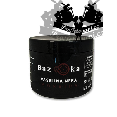 Profesionální černá tetovací vazelína BAZOOKA MORBIDA