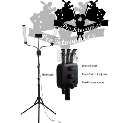 Profesionální dvojitá LED lampa na tetování