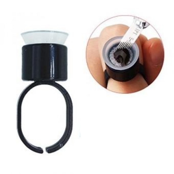 Sterilní kalíšky prstýnky na tetovací barvu s houbičkou 10ks