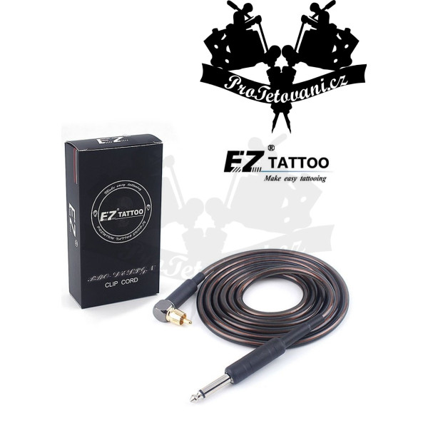 RCA Cord EZ Pro design zahnutý Black