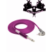 RCA clip cord Angled silikon fialový