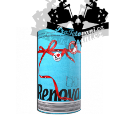 Role ubrousků na tetování biologicky rozložitelný BLUE