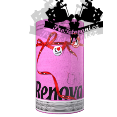 Role ubrousků na tetování biologicky rozložitelný PINK