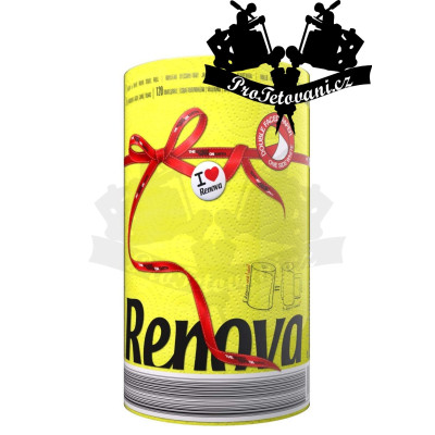 Role ubrousků na tetování biologicky rozložitelný YELLOW