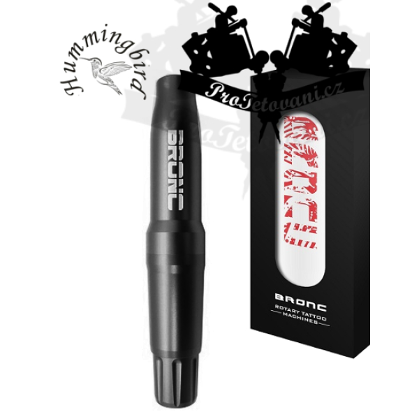Rotační strojek pro permanentní make-up i tetování Hummingbird BRONC V4 BLACK