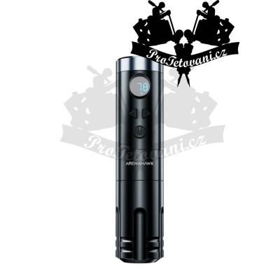 Bezdrátový rotační tetovací strojek ARENA HAWK Black
