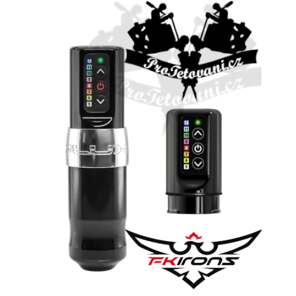 Bezdrátový rotační tetovací strojek FK IRONS SPEKTRA FLUX SE DVĚMA BATERIEMI
