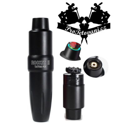 Rotační tetovací strojek ROCKET PEN II BLACK