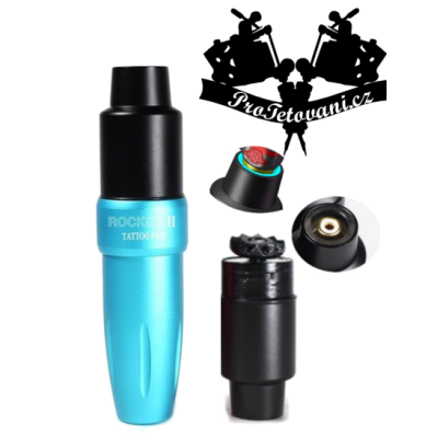 Rotační tetovací strojek ROCKET PEN II LIGHT BLUE