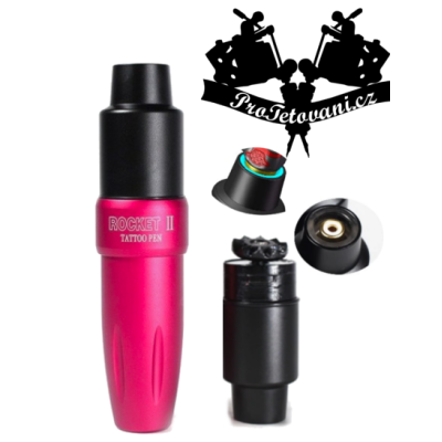 Rotační tetovací strojek ROCKET PEN II PINK