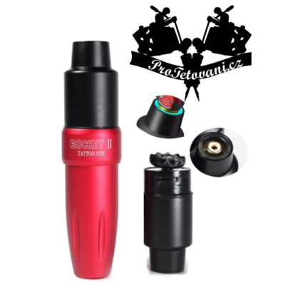 Rotační tetovací strojek ROCKET PEN II RED
