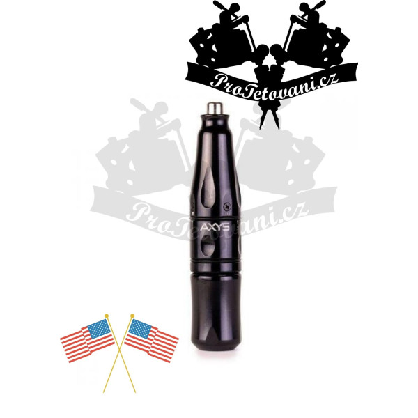 Rotační tetovací strojek Axys Valkyr Black měnitelný zdvih i pro PM