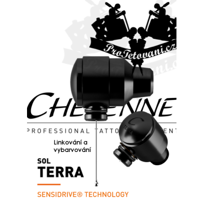 Rotační tetovací strojek CHEYENNE SOL TERRA BLACK