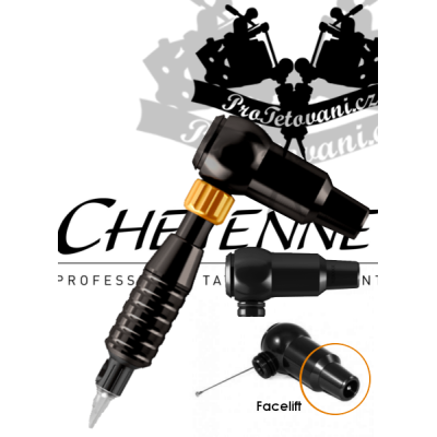 Rotační tetovací strojek CHEYENNE THUNDER BLACK A GRIP