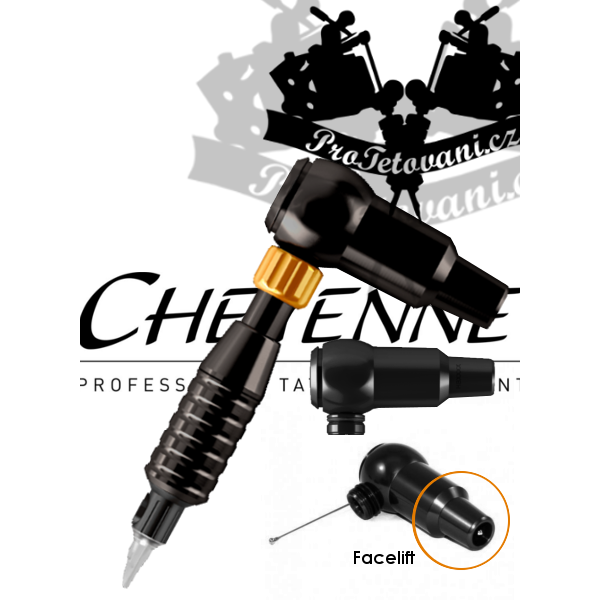 Rotační tetovací strojek CHEYENNE THUNDER BLACK A GRIP