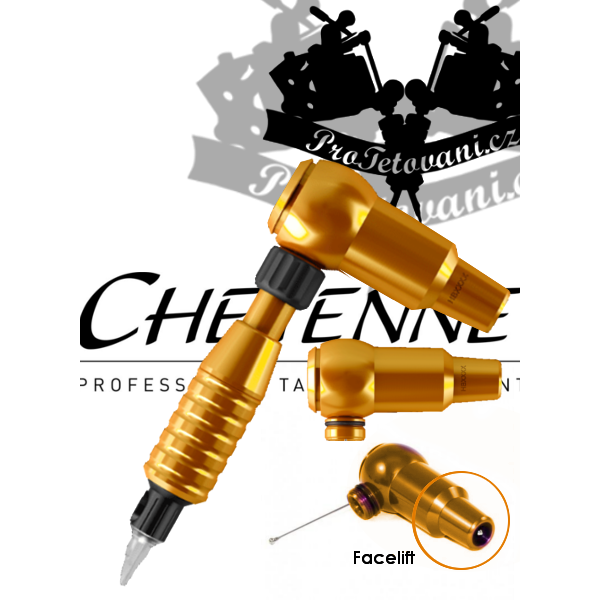 Rotační tetovací strojek CHEYENNE THUNDER ORANGE A GRIP