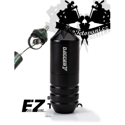 Rotační tetovací strojek EZ DAGGER Y GREASE BLACK FAULHABER