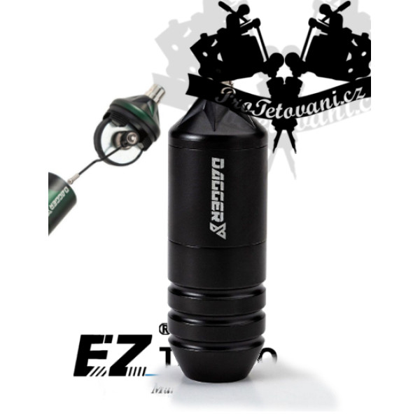 Rotační tetovací strojek EZ DAGGER Y GREASE BLACK FAULHABER