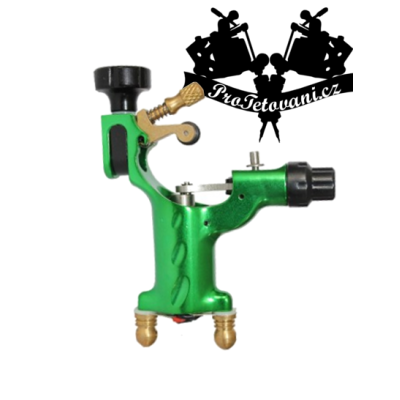 Rotační tetovací strojek  Green Fly Metal a tetovací grip