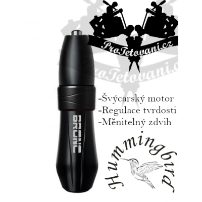 Rotační tetovací strojek Hummingbird BRONC V10 BLACK