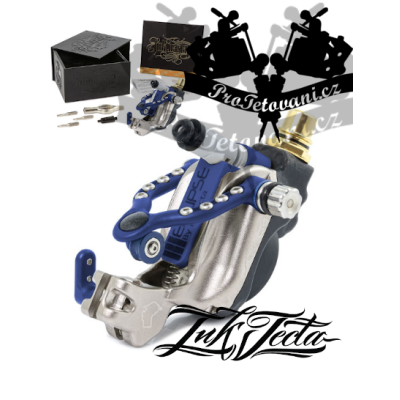 Rotační tetovací strojek INKJECTA ECLIPSE SILVER BLUE