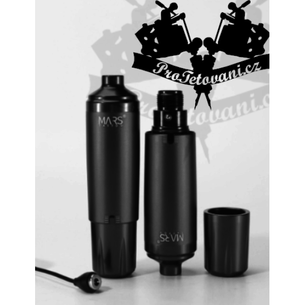 Rotační tetovací strojek MARS BLACK s magnetickým zapojením 