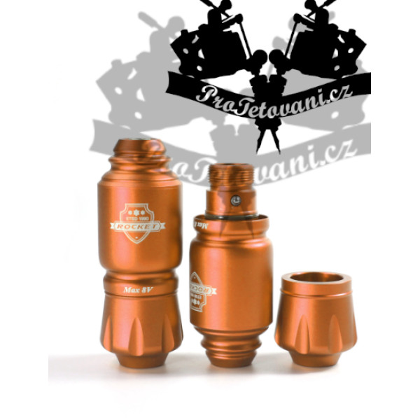 Rotační tetovací strojek Mini Pen ROCKET ORANGE