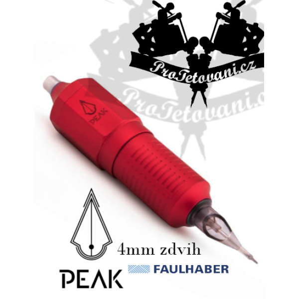 Rotační tetovací strojek PEAK MATRIX RED