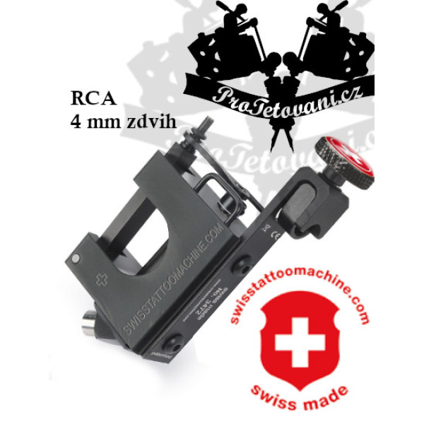 Rotační tetovací strojek SWISSTATTOOMACHINE BlackLine RCA